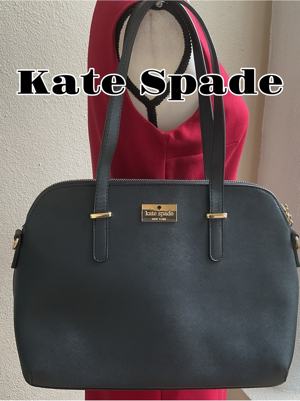 Kate Spade Black Leather Satchel